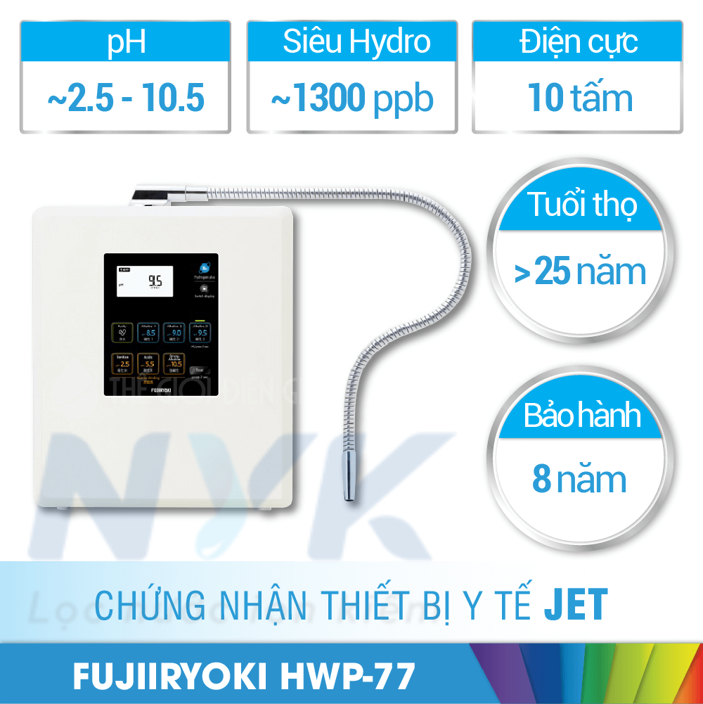 Sử dụng máy điện giải FujiiRyoki Hwp-77, bạn cần biết gì? Sử dụng Máy điện giải FujiiRyoki Hwp-77