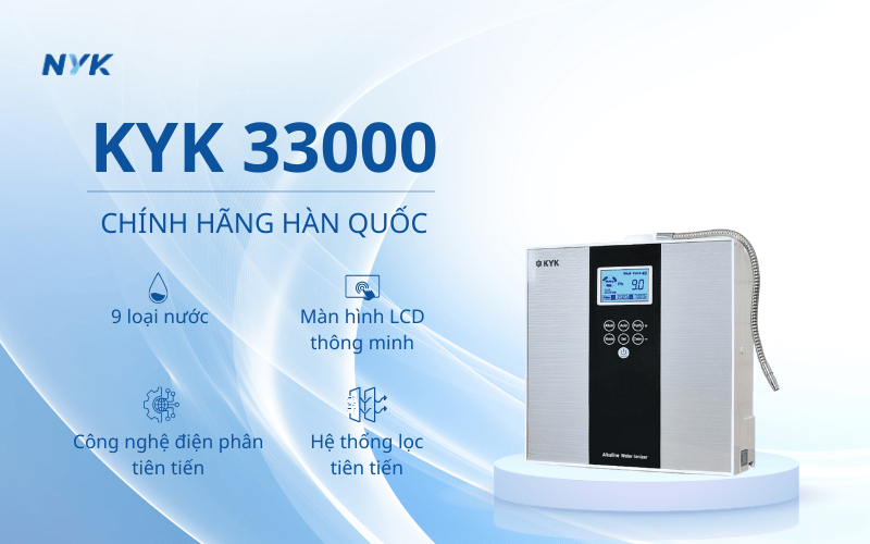 Máy điện giải KYK 33000 Ưu điểm vượt trội của máy điện giải KYK 33000